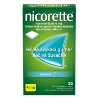 NICORETTE ICEMINT GUM 4MG léčivé žvýkačky 30