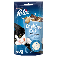 FELIX KnabberMix mléčné pusinky s příchutí mléka, jogurtu a sýru 8 × 60 g