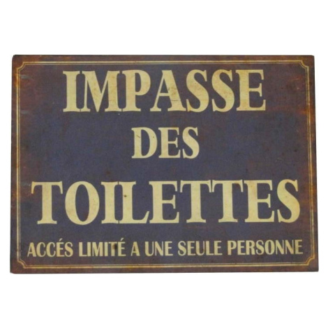 Cedule 21x15 cm Impasse Des Toilettes – Antic Line