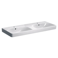 Dvojumyvadlo Geberit Smyle Square 120x48 cm dva otvory pro baterii 500.223.01.1