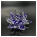 Křišťálové sklo - Lotosový květ Mini, Fialová
