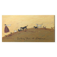 Obraz na plátně Sam Toft - Walking Down To Hapiness, (100 x 50 cm)