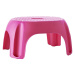 Ridder A1102613 prostiskluzová stolička do koupelny, růžová - v. 22 cm, š. 33 cm, hl. 24 cm