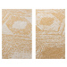 ELLE Decoration koberce Kusový koberec Gemini 106032 Ochre kruh z kolekce Elle – na ven i na dom