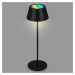 Briloner Stolní lampa LED Kiki s dobíjecí baterií RGBW, černá