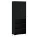 vidaXL Skříň highboard černá 69,5 x 34 x 180 cm kompozitní dřevo