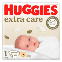 Huggies Extra Care 1 2–5 kg dětské pleny 26 ks