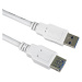 PremiumCord prodlužovací kabel USB-A 3.0, 2m, bílá - ku3paa2w