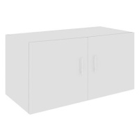 Nástěnná skříňka bílá s vysokým leskem 80x39x40 cm dřevotříska