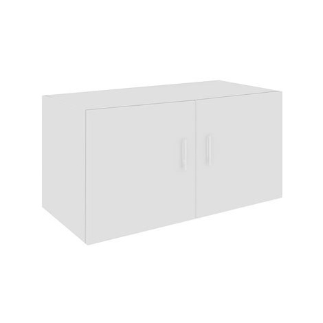 Nástěnná skříňka bílá s vysokým leskem 80x39x40 cm dřevotříska SHUMEE