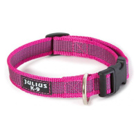 Julius-K9 Color & Gray pogumovaný pink obojek 39-65 cm / 25 mm (225CG-PN)