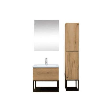 Koupelnová skříňka s umyvadlem SAT B-Way dub mat KSETBWAY2