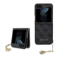 Guess hard silikonové pouzdro Samsung Galaxy Z Flip 5 Grey 4G Charms Collection