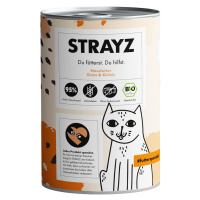 STRAYZ BIO cat 6 x 400 g - Organická husa a organická dýně