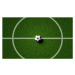 Umělecká fotografie Soccer field center and ball in, Shutter2U, (40 x 24.6 cm)