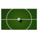 Fotografie Soccer field center and ball in, Shutter2U, 40 × 24 cm