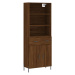 vidaXL Skříň highboard hnědý dub 69,5 x 34 x 180 cm kompozitní dřevo