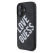 Guess PU Leather 4G Big Love Logo MagSafe kryt pro iPhone 16 černý