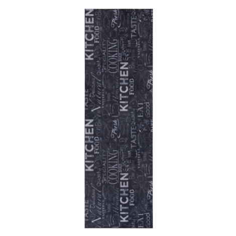 Koberec / Běhoun Hanse Home Cook & Clean Wild Kitchen Board černý / bílý