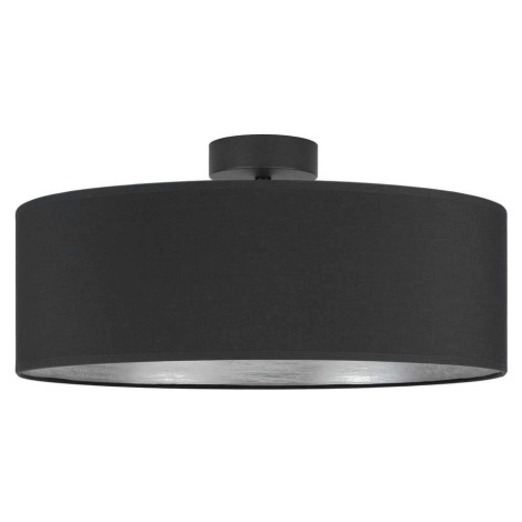 Černé stropní svítidlo s detailem ve stříbrné barvě Sotto Luce Tres XL, ⌀ 45 cm