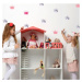 Samolepky na zeď pro holčičky - Korunky ve stříbrné a pudrově růžové barvě