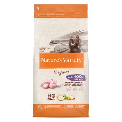 Nature's Variety Original No Grain Medium Adult krůtí - 2 kg Nature’s Variety