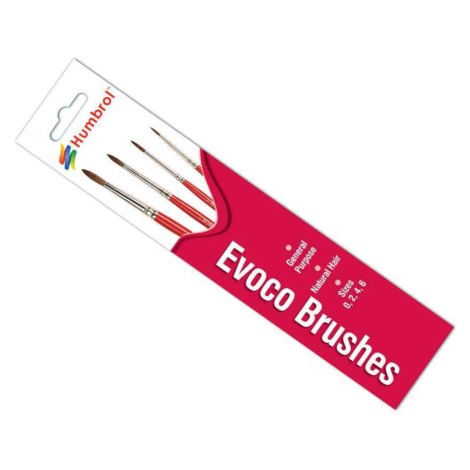 HUMBROL EVOC Brush Pack AG4150 - sada štětců (velikost 0/2/4/6)