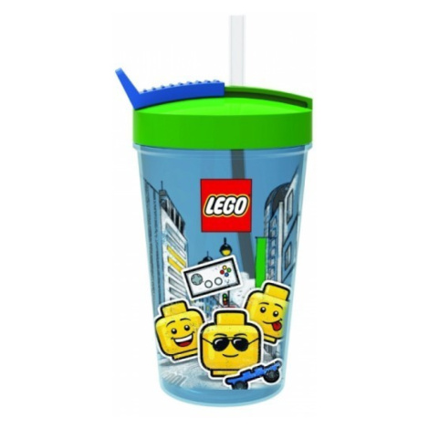 Lego® iconic classic kelímek s brčkem modrá-zelená