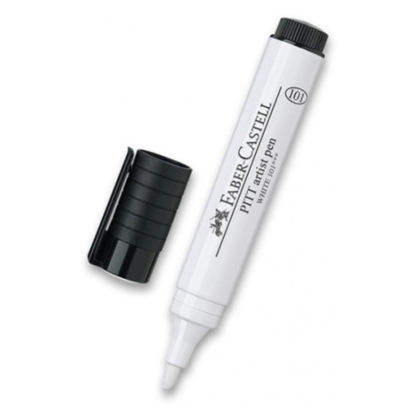 Popisovač Faber Castell Pitt Artist Pen Big Brush bílá Faber-Castell