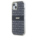 DKNY PC/TPU Repeat Pattern Tonal Stripe Magsafe kryt iPhone 13 černý