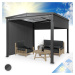 Blumfeldt Pantheon Cortina Solid Sky, pergola, přístřešek, 3x3m, polykarbonát, šedá