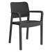 Keter Plastová židle Keter Samanna grafitová KT-610394