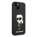 Karl Lagerfeld KLHMP14SSNIKBCK hard silikonové pouzdro iPhone 14 6.1" black Silicone Ikonik Mags