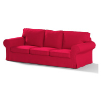 Dekoria Potah na pohovku IKEA Ektorp 3-místná rozkládací, NOVÝ MODEL 2013, tmavě červená , Ektor