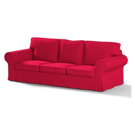 Dekoria Potah na pohovku IKEA Ektorp 3-místná rozkládací, NOVÝ MODEL 2013, tmavě červená , Ektor