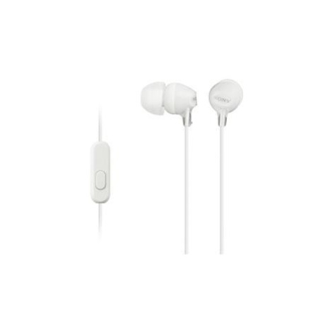 SONY stereo sluchátka MDR-EX15AP, bílá