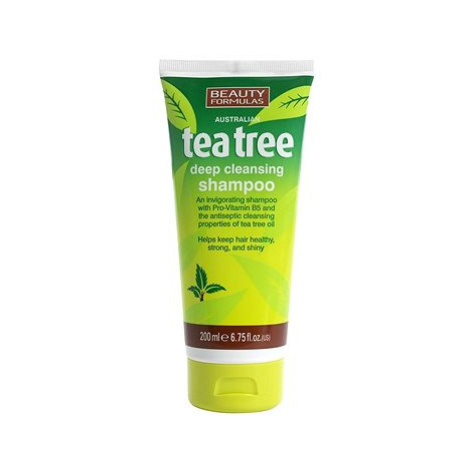 BEAUTY FORMULAS Tea Tree Čistící šampon na vlasy 200 ml