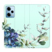 iSaprio flip pouzdro Blue Flowers pro Xiaomi Redmi Note 12 Pro 5G / Poco X5 Pro 5G