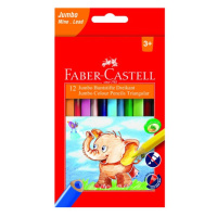 Pastelky Faber-Castell trojhranné EXTRA JUMBO, 12 barev