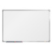 boardOK Bílá magnetická tabule s emailovým povrchem 60 × 90 cm, stříbrný rám