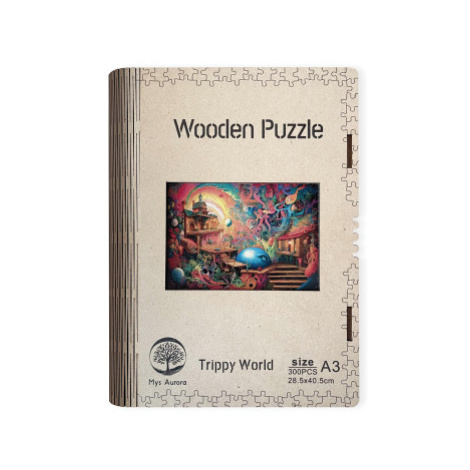 Wooden puzzle Trippy World A3 EPEE Czech