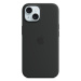 iPhone 15 Silicone Case with MS - Black