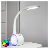 Globo Flexibilní LED stolní lampa Paula, bílá