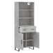 vidaXL Skříň highboard betonově šedá 69,5x34x180 cm kompozitní dřevo