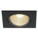 SLV BIG WHITE NEW TRIA hranaté LED vnitřní svítidlo k zabudování do stropu, černá, 1800-3000K 7,
