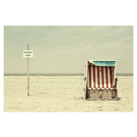 Umělecká fotografie Beach chair border, Burghard Nitzschmann, (40 x 26.7 cm)