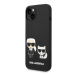 Karl Lagerfeld KLHMP14SSSKCK hard silikonové pouzdro iPhone 14 6.1" black Liquid Silicone Karl &