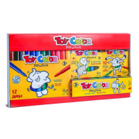Box Toy Color CreActive KIDS - 
prstové barvy 6x25ml , JUMBO fixy, plastelína, voskovky