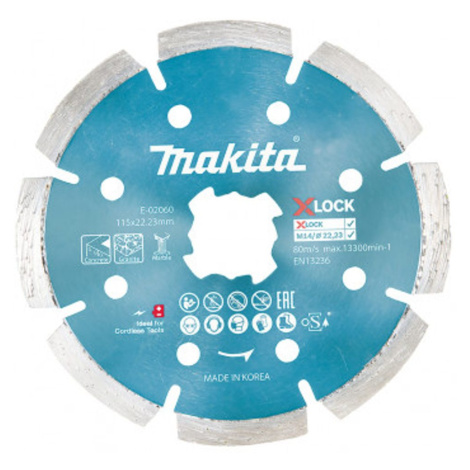Diamantový řezný kotouč segmentový Makita 115 mm E-02060