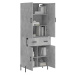 vidaXL Skříň highboard betonově šedá 69,5x34x180 cm kompozitní dřevo